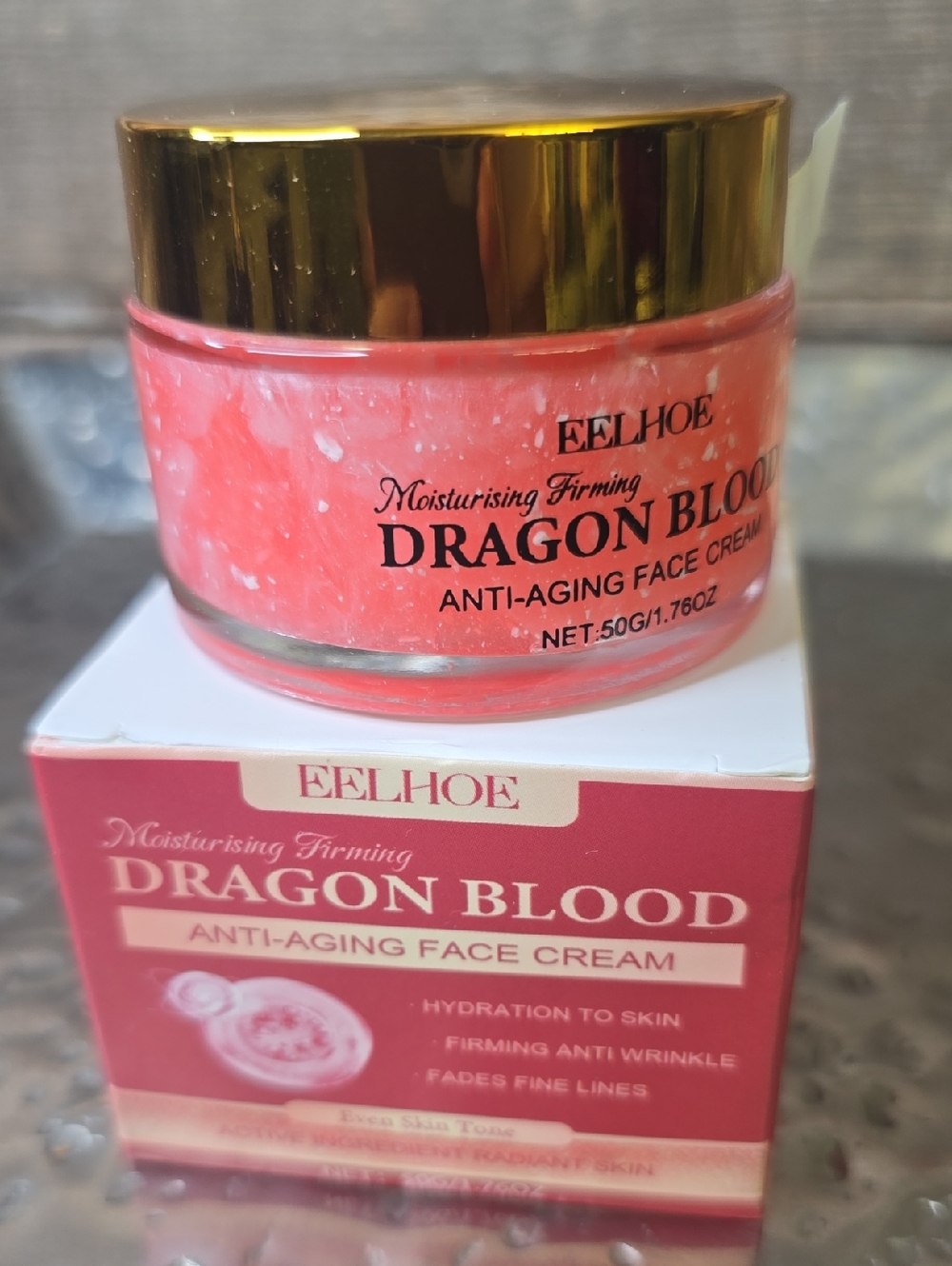 Eelhoe Dragon Blood Anti-Aging Face Cream - Pink, 1.76 Oz, NWT